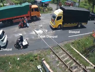 Salah satu Perlintasan sebidang