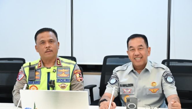 
 Dirut Jasa Raharja bersama Kakorlantas Polri