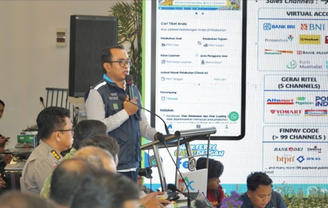 
 Dirut ASDP saat paparan