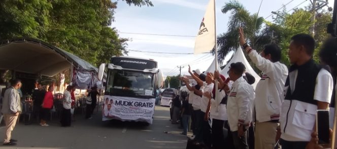 
 Agus Lamakarate Lepas 68 Mobil dan 158 Motor Mudik Gratis PSI Sulteng