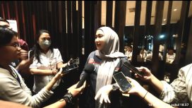 General Manager Corporate Secretary KCIC, Eva Chairunisa, saat pemaparan angkutan lebaran 