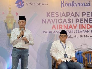 Dirop AirNav saat paparan Kesiapan Angkutan Lebaran