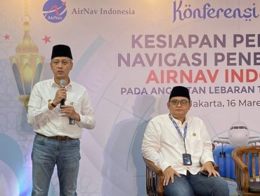 Dirop AirNav saat paparan Kesiapan Angkutan Lebaran