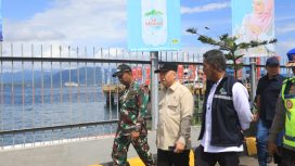 Menhub Dudy saat meninjau Pelabuhan Gilimanuk, Bali