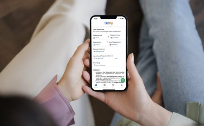 
 Pesan tiket penyeberangan via ferizy
