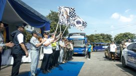 Pelepasan peserta arus balik gratis Kemenhub