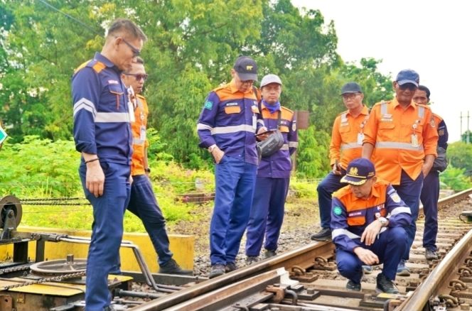 
 KAI Daop 7 Madiun Lakukan Cek Lintas Talun–Tulungagung Jelang Angkutan Lebaran 2026