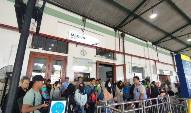 
 H-2 Lebaran, Kedatangan Penumpang di Daop 7 Madiun Tembus 107 Ribu