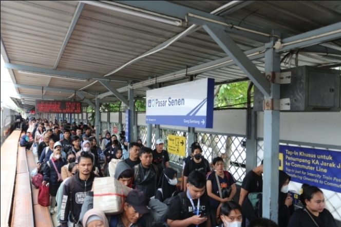 
 Arus Balik Lebaran, Kedatangan Penumpang di Daop 1 Jakarta Lampaui Keberangkatan