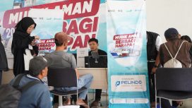Suasana proses pengambilan tiket Mudik Gratis Bersama Pelindo. Foto istimewa/IPC TPK 