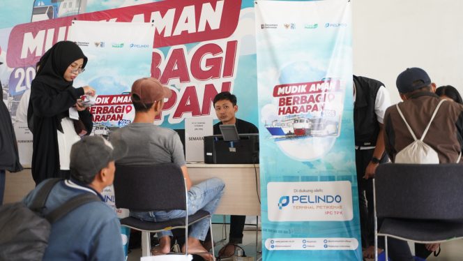 
 Suasana proses pengambilan tiket Mudik Gratis Bersama Pelindo. Foto istimewa/IPC TPK 