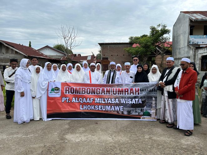 
 Jamaah Umrah Lhokseumawe Berangkat ke Madinah, Skema Kemudahan Biaya Jadi Sorotan