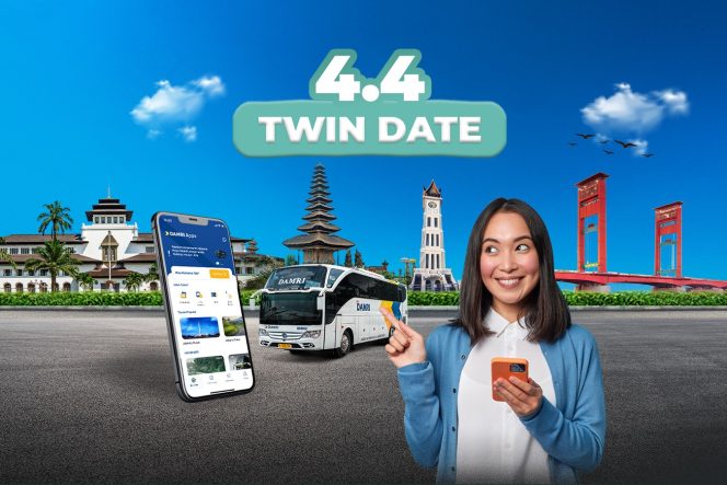 
 Rayakan Liburan dengan Perjalanan Hemat, DAMRI Hadirkan Promo “Twin Date 4.4