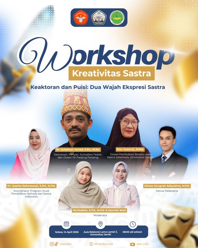 
 Sulaiman Juned Akan Bahas Keaktoran dan Puisi di Workshop UNJA