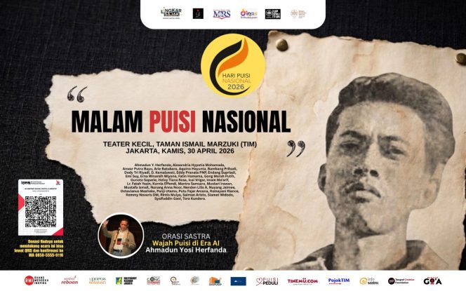 
 Puncak Hari Puisi Nasional 2026 Digelar di TIM