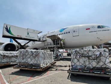 Armada Garuda Indonesia dengan 15 ton Logistik untuk dikirim ke Jeddah