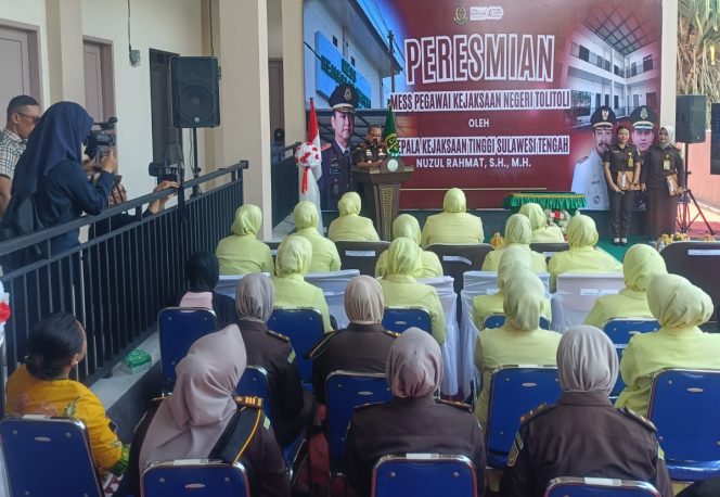 
 Kajati Sulteng Kunker ke Tolitoli, Resmikan Mess Kejari Hasil Hibah Pemda