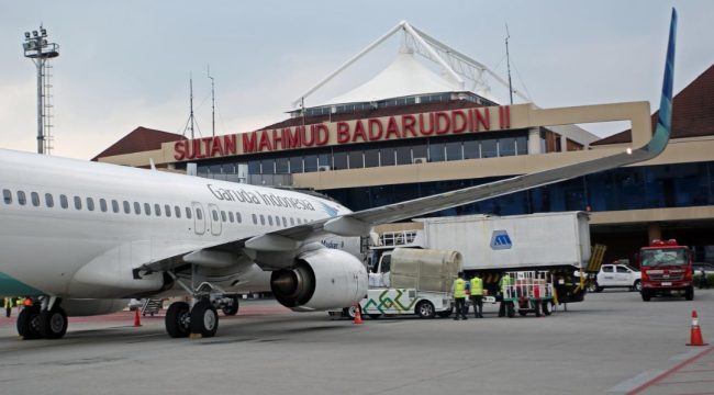 Armada Garuda Indonesia di Bandara Palembang (dok)