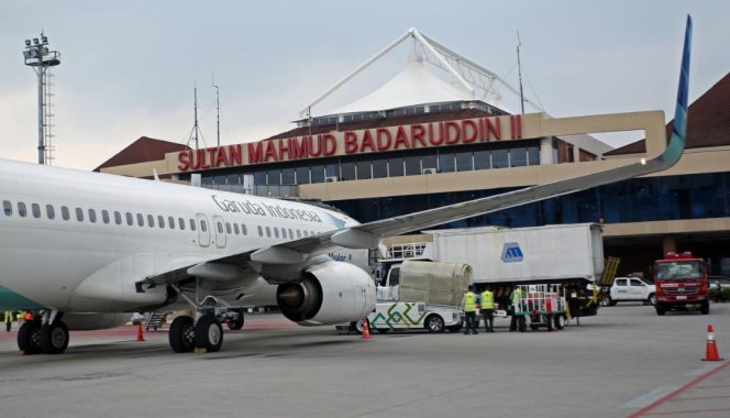 
 Armada Garuda Indonesia di Bandara Palembang (dok)