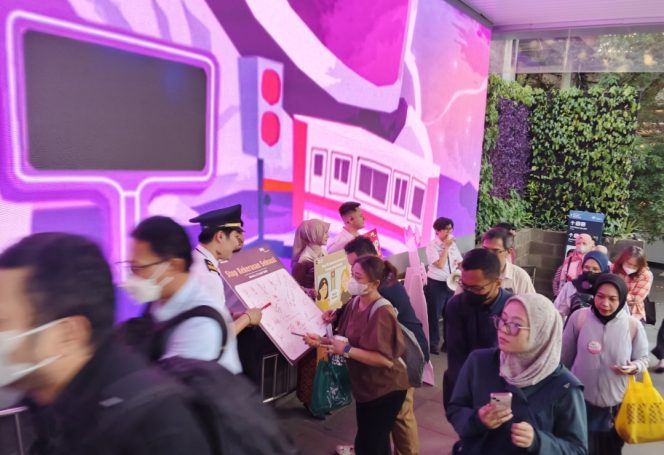 
 Kampanye di Stasiun Sudirman