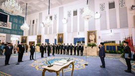Presiden lantik pejabat setingkat Menteri dan Wamen di Istana (Ist/BPMI Setkab)