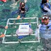 Penyerahan simbolis rak terumbu karang dari Meratus Line pada Konservasi Terumbu Karang IPC TPK. Foto istimewa/IPC TPK