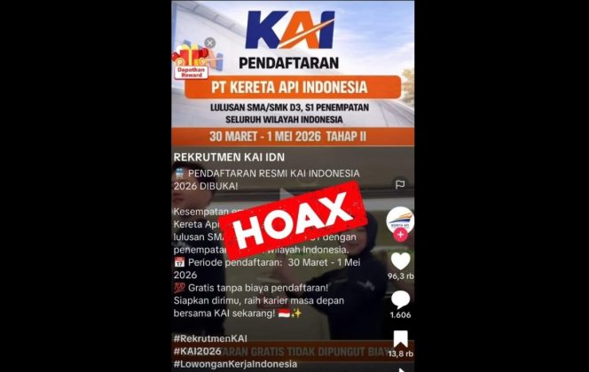 
 TikTok Jadi Modus Baru Penipuan Rekrutmen KAI, Masyarakat Diminta Waspada