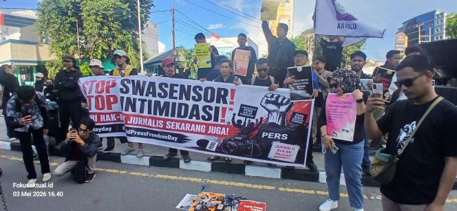 
 May Day dan Hari Kebebasan Pers, Koalisi Jurnalis Sulteng Soroti Ancaman Kebebasan Pers