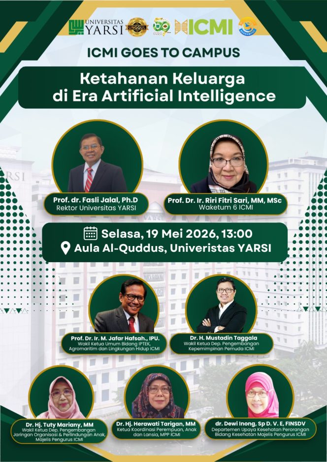 
 ICMI dan Universitas YARSI Bahas Ketahanan Keluarga di Era AI