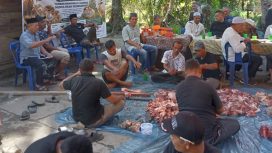 Semangat Gotong Royong dan Kepedulian Sosial Warnai Perayaan Idul Adha di Desa Aek Bargot. Foto istimewa 