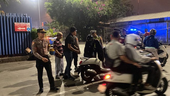 
 Patroli Malam Stasioner Cipta Kondisi Polres Pelabuhan Tanjung Priok Amankan Pengendara Mencurigakan