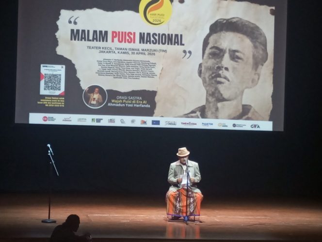 
 Monolog Puitik Arie Batubara di Puncak Hari Puisi Nasional 2026