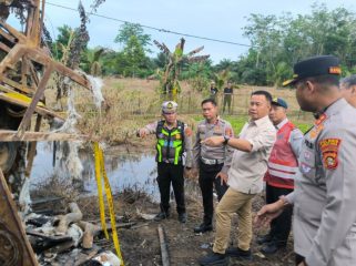 Peninjauan tkp kecelakaan di Muratara, Sumsesl