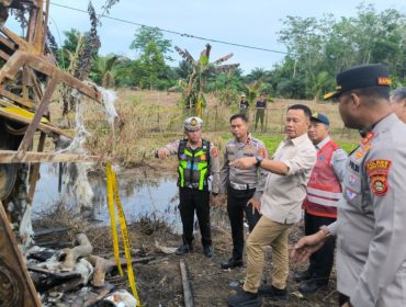 Peninjauan tkp kecelakaan di Muratara, Sumsesl