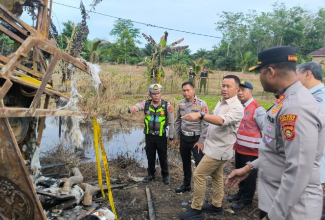 
 Peninjauan tkp kecelakaan di Muratara, Sumsesl