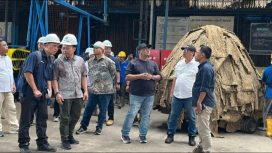 Direktur Produksi saat tinjau kebun karet di Bengkulu
