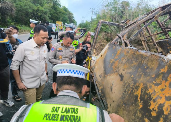 
 Kecelakaan bus dan truk di Sumsel (Ditjen Hubdat/dok)