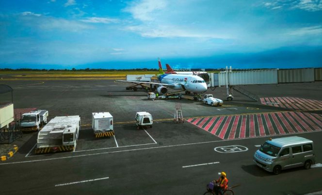 
 Pesawat di apron bandara (ist)