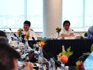 Dirjen Hubud, Wakil Komisi V DPR, dan Dirut AirNav Indonesia