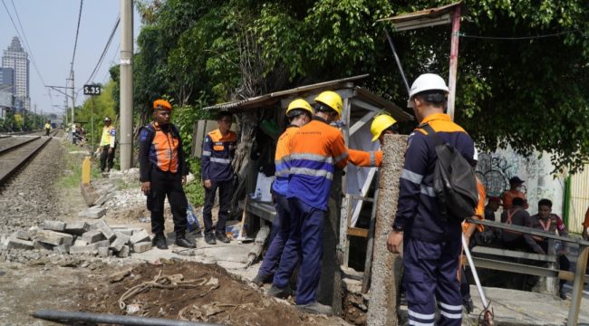 Pekerjaan penutupan perlintasan sebidang (ist)  