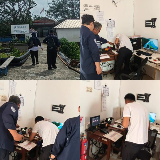 
 Verifikasi Lapangan Stasiun Radio Boom Baru Tanjung Buyut Oleh Distrik Navigasi