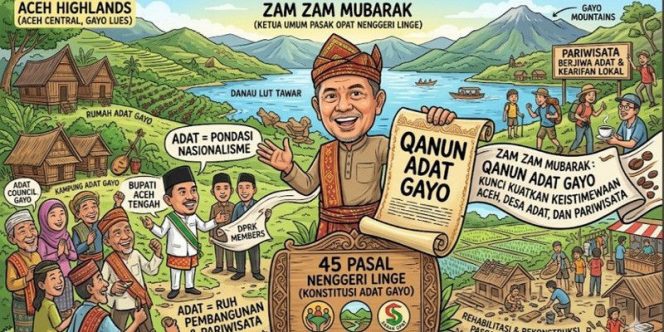 
 Zam Zam Mubarak: Qanun Adat Gayo Perkuat Keistimewaan Aceh dan Desa Adat