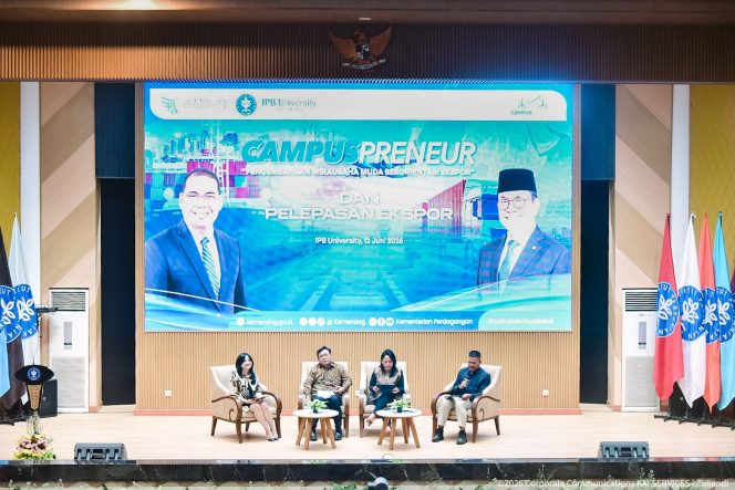 
 Bahas Peluang Kemitraan UMKM, KAI Services Hadir di Talkshow Program Campuspreneur Pengembangan Wirausaha Muda di IPB