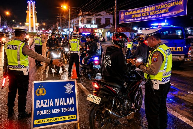 
 Polisi Tingkatkan Patroli Malam, Situasi Kamtibmas Aceh Tengah Tetap Kondusif