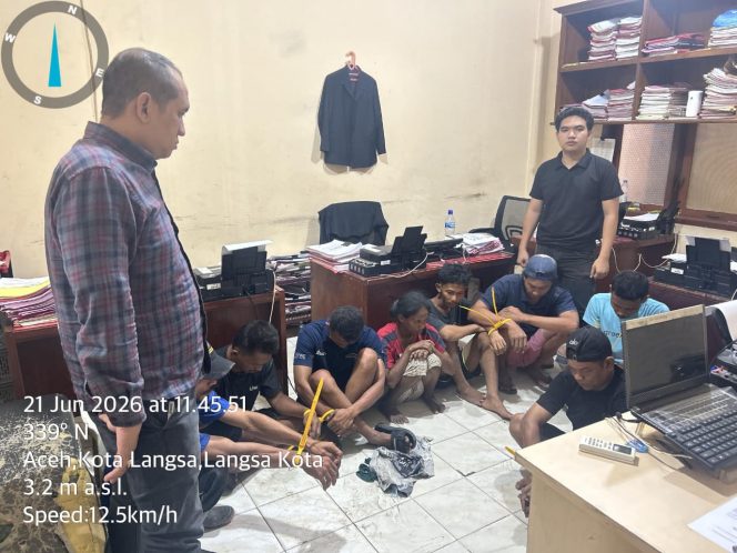
 Polres Langsa Ungkap Dugaan Pencurian Material RS Regional Aceh, Delapan Orang Diamankan