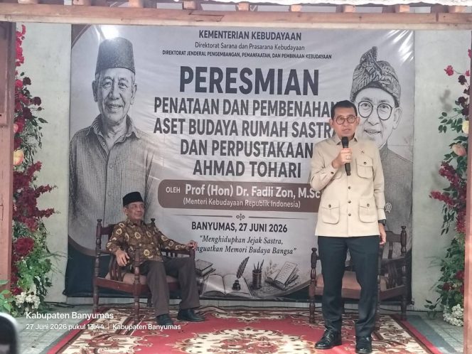 
 Kementerian Kebudayaan Resmikan Rumah Sastra Ahmad Tohari di Banyumas