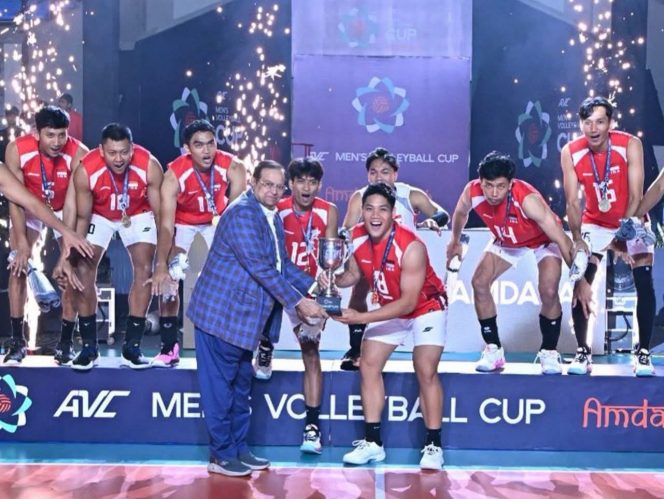 
 Karena MBG Indonesia Juara AVC Men’s Volleyball Club 2026.