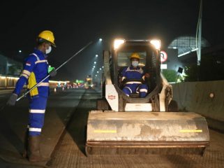 Perbaikan rutin jalan tol