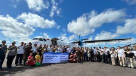 Peresmian penerbangan perdana FlyJaya rute Halim-Ketapang