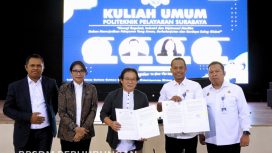 Para pembicara di Poltekpel Surabaya